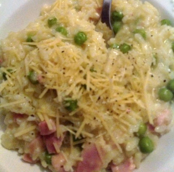bacon and pea
